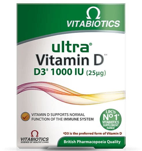 Vitabiotics Ultra Vitamin D D3 1000 IU 96 Tablet